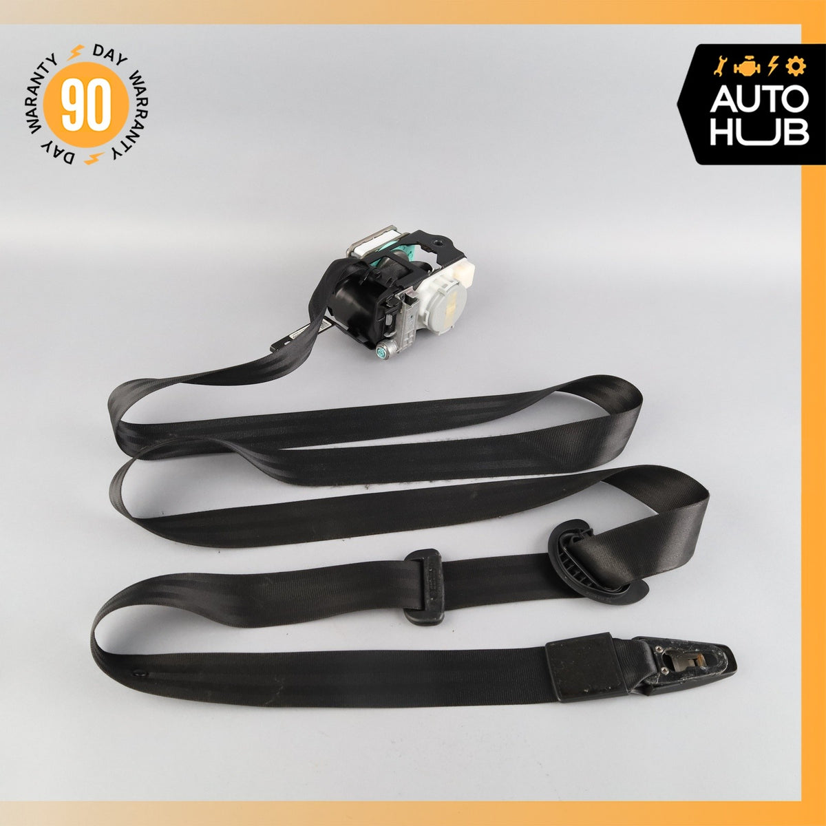 11-18 Porsche Cayenne 958 Front Left Driver Side Seat Belt Black OEM - photo 9