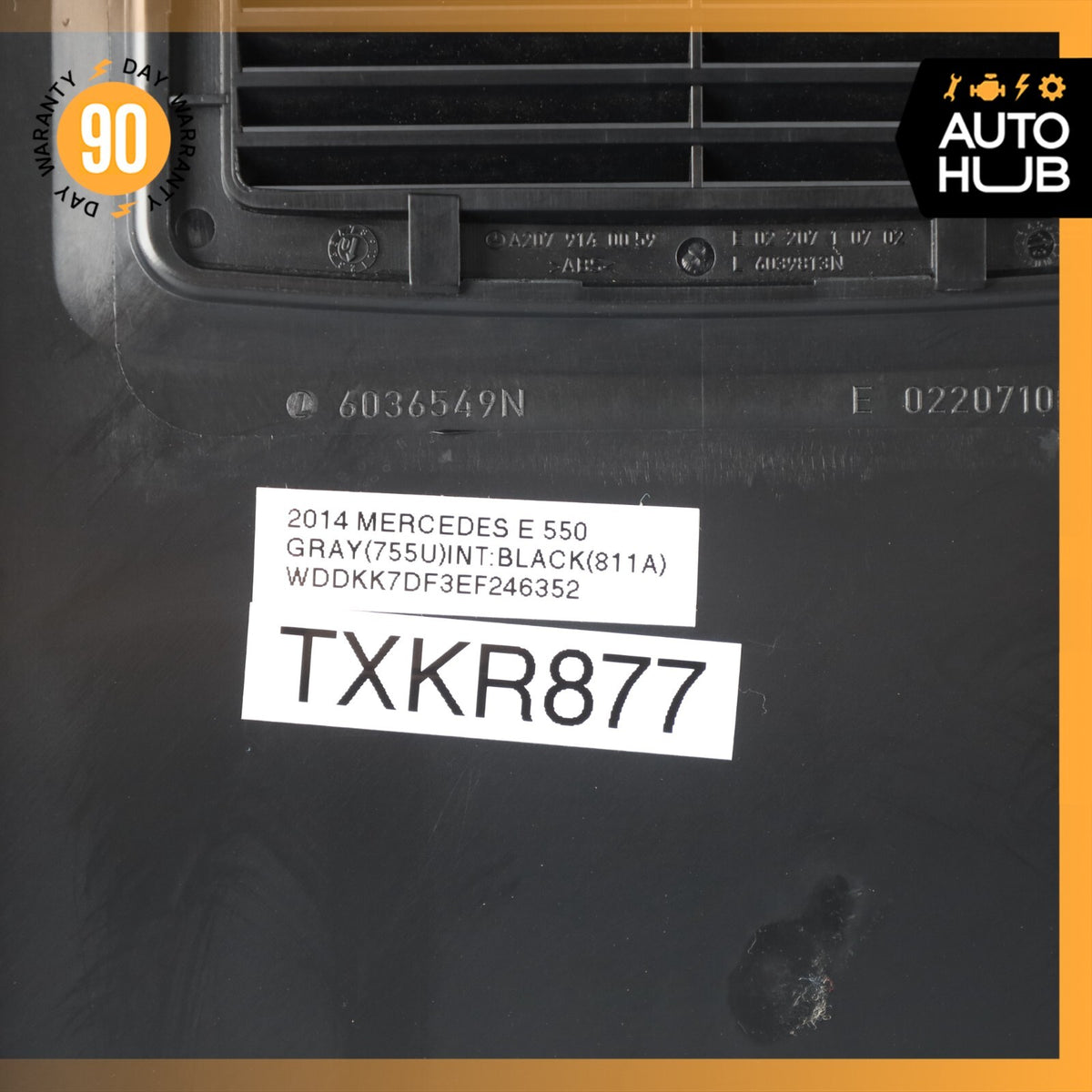 11-17 Mercedes W207 E550 E350 E400 Back Panel Seat Cover Left or Right OEM 74k - photo 17