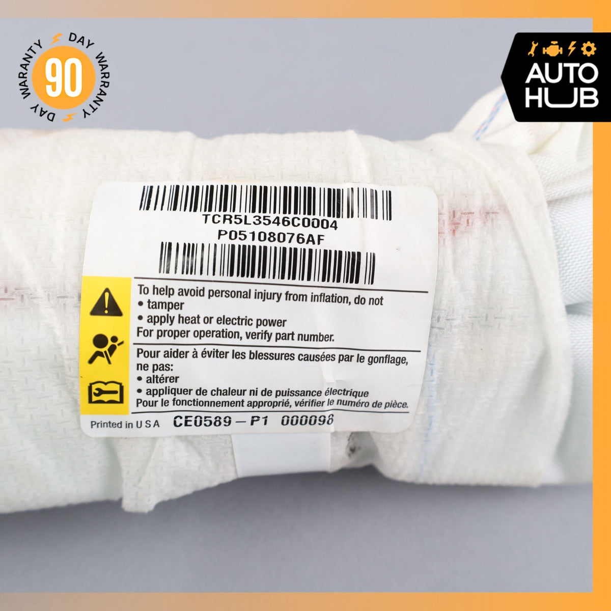 14-16 Maserati Quattroporte SQ4 M156 Right Passenger Side Seat Airbag SRS OEM - photo 15