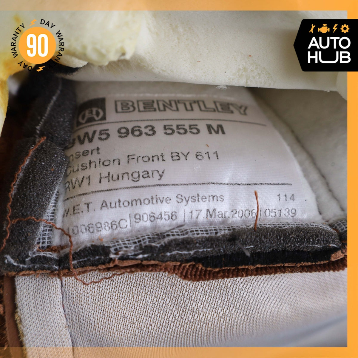 Bentley Continental Flying Spur Front Right Side Bottom Seat Cushion OEM 39k - photo 18