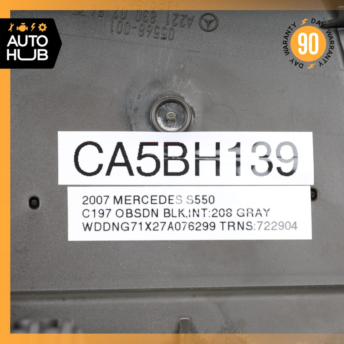 07-14 Mercedes W221 S550 CL550 Dashboard Dash AC A/C Air Vent Right Gray OEM - photo 14