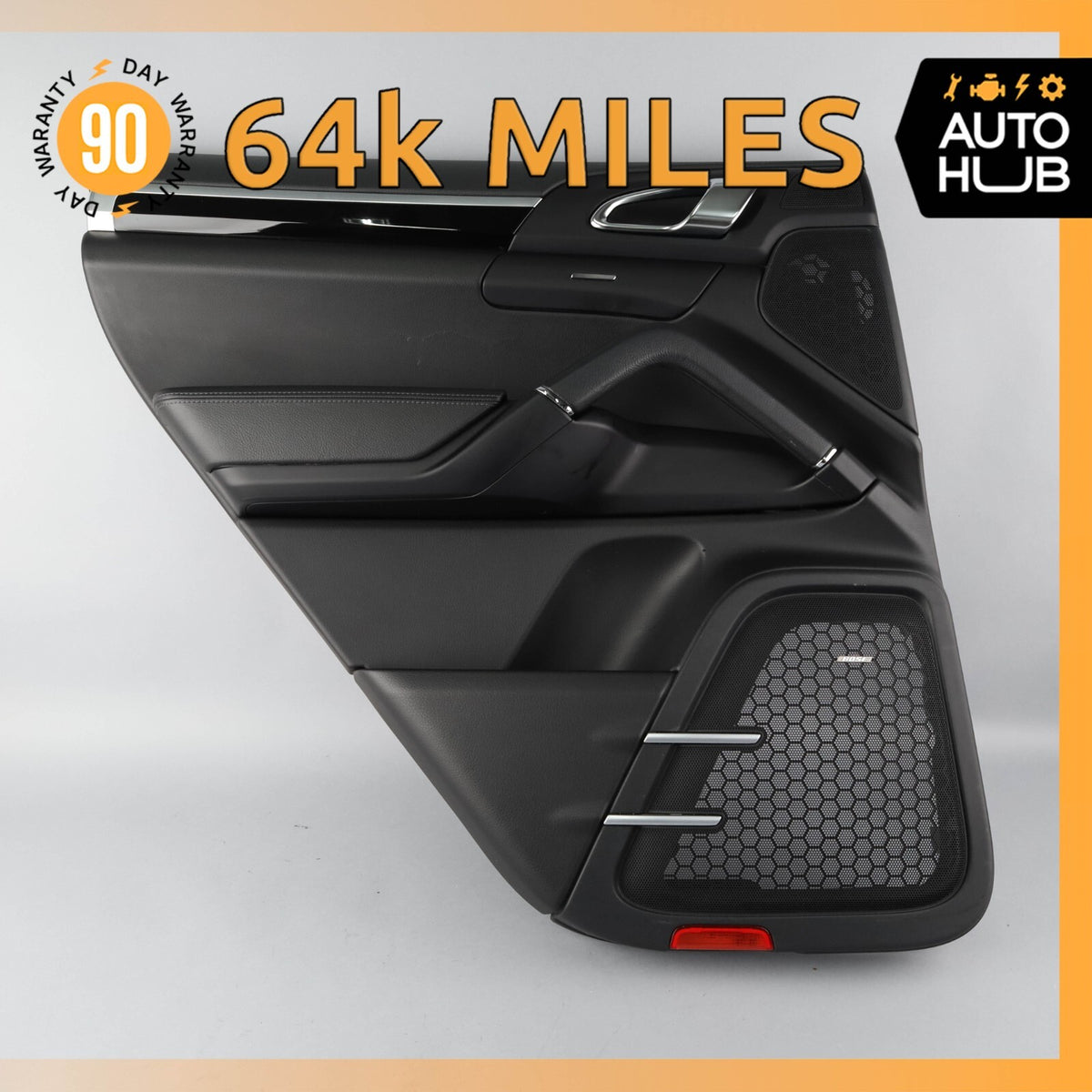 11-18 Porsche Cayenne 958 E-Hybrid Rear Left Side Interior Door Panel OEM 64k - photo 1