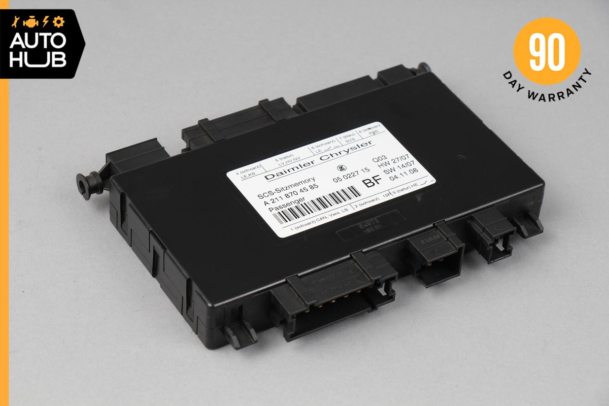 03-12 Mercedes W211 E350 E63 AMG Front Right Seat Control Module 2118704585 OEM - photo 1