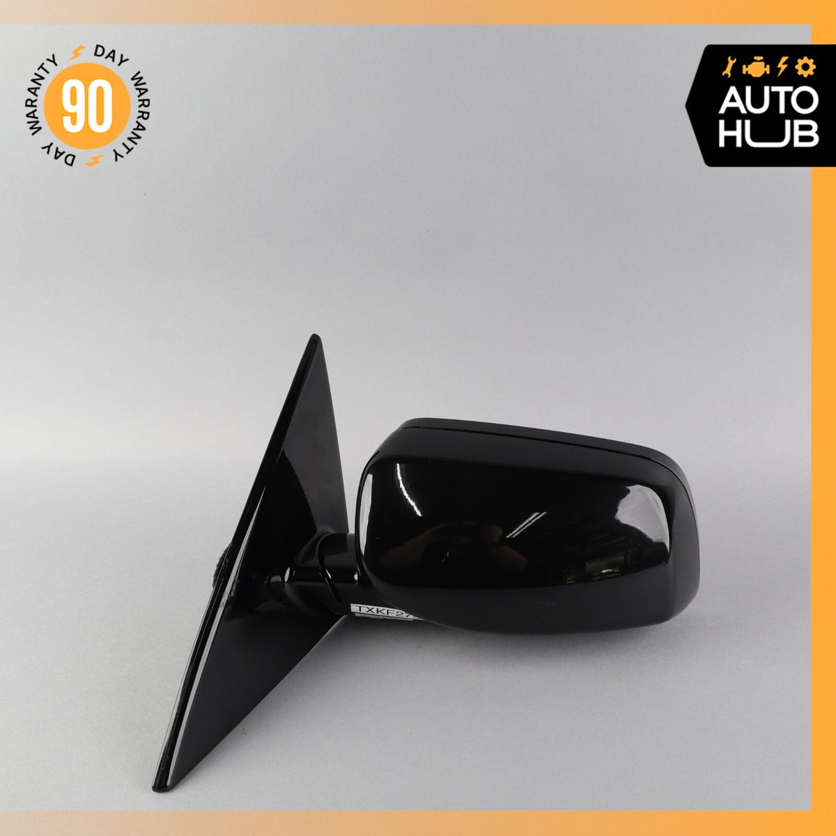 06-10 BMW E64 650i Left Driver Side Rear View Door Mirror Jet Black OEM 71k - photo 6