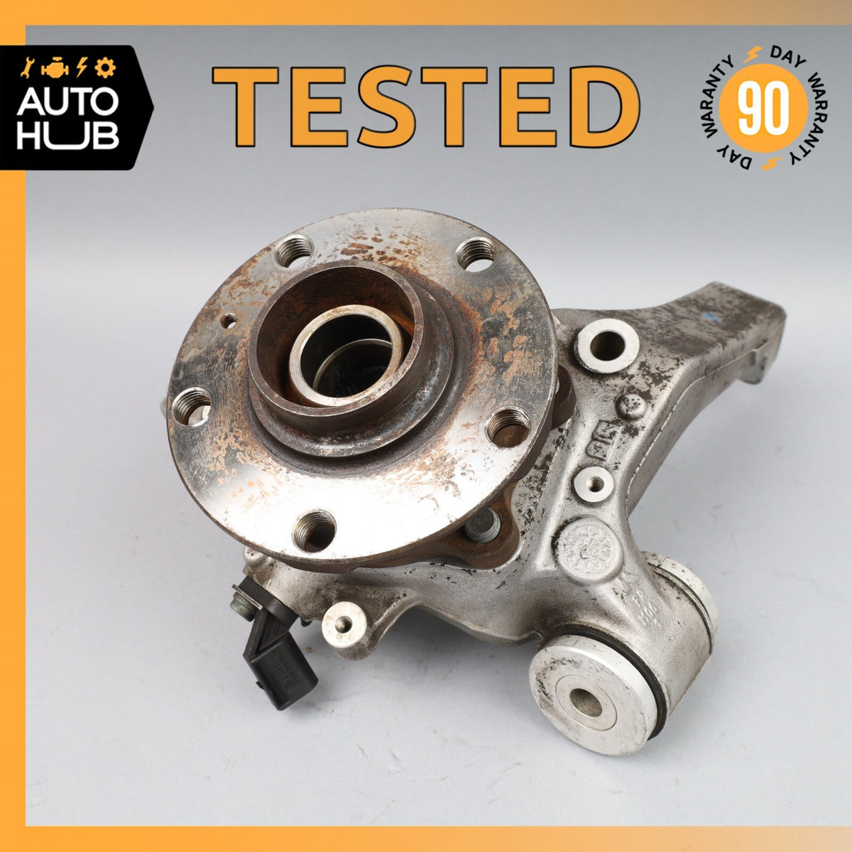03-13 Bentley Continental GT Flying Spur Rear Left Side Spindle Knuckle Hub OEM - photo 1