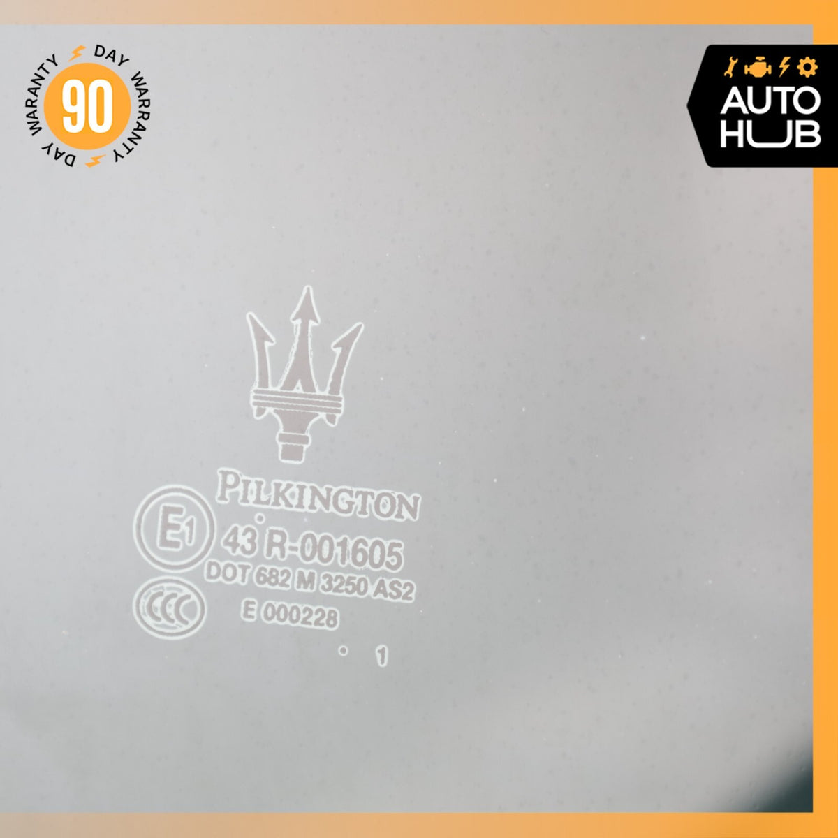 08-19 Maserati GranTurismo M145 Door Window Glass Front Right Side OEM - photo 6
