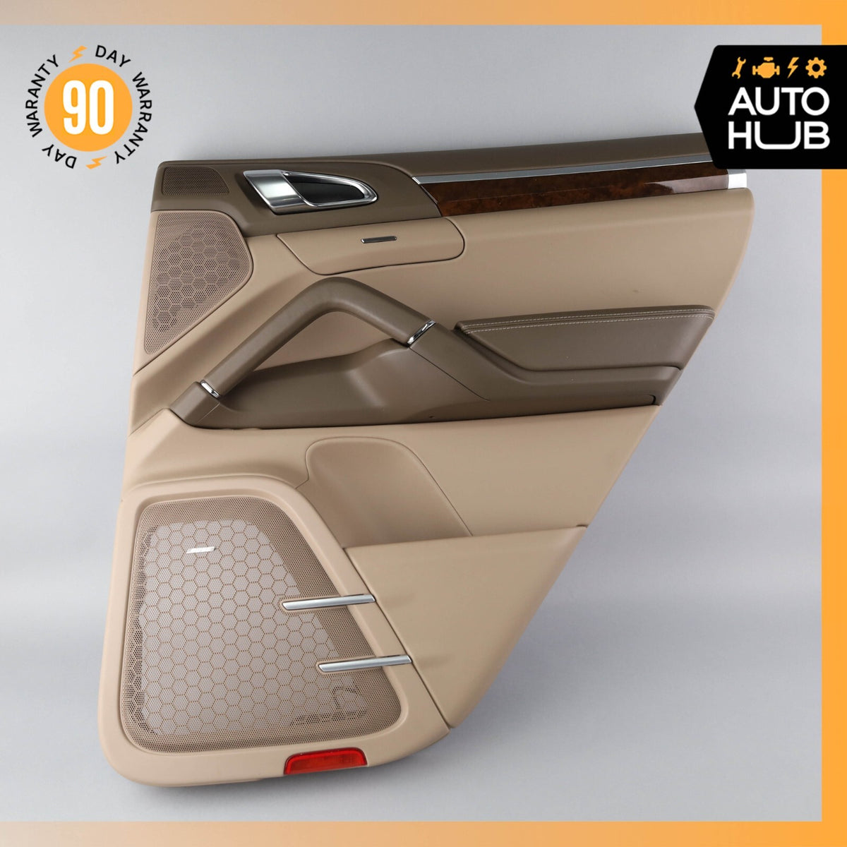 Porsche Cayenne 958 GTS Rear Right Side Interior Door Panel Leather OEM 40k - photo 2