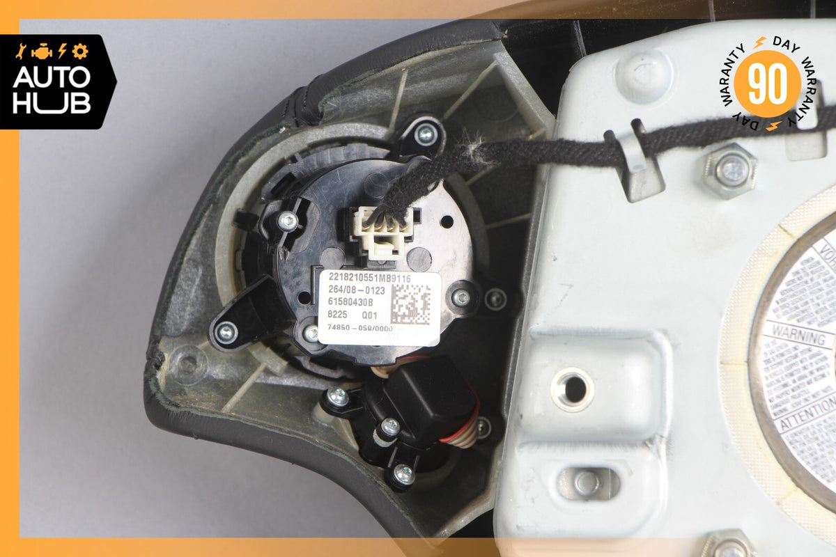 07-10 Mercedes W221 S550 CL550 S400 Steering Wheel Airbag Air Bag Black OEM - photo 11