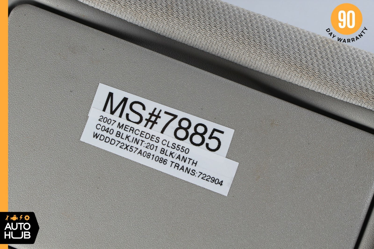 06-11 Mercedes W219 CLS550 CLS500 Front Right Side Sunvisor Sun Visor Grey OEM - photo 10