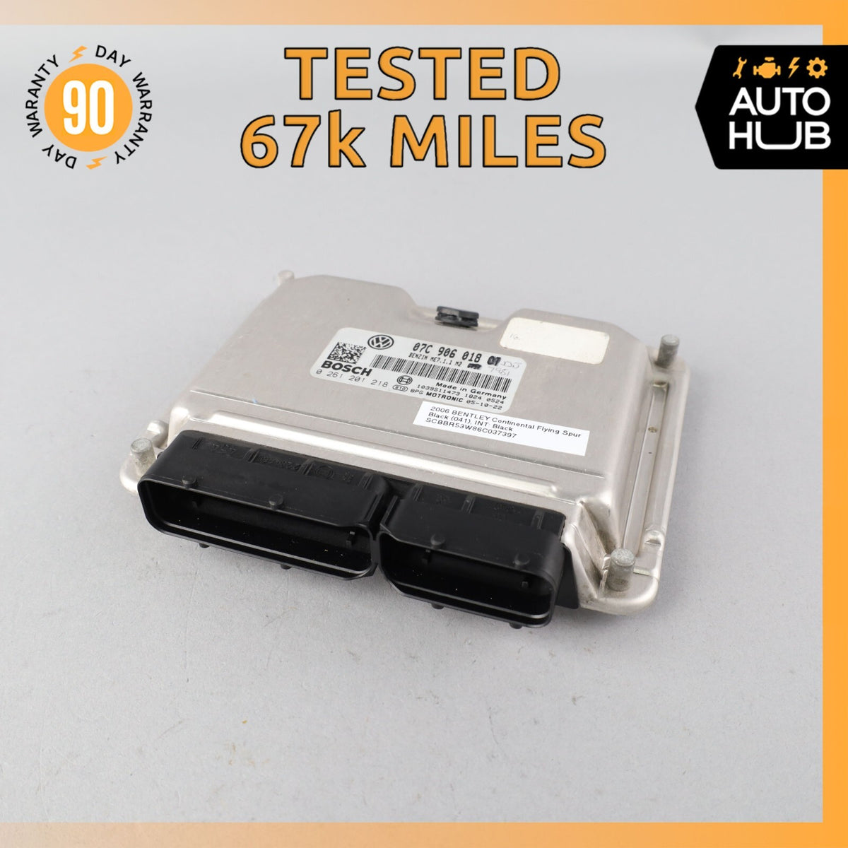 2006 Bentley Continental Flying Spur 6.0L W12 Engine Control Module ECU OEM 67k - photo 1
