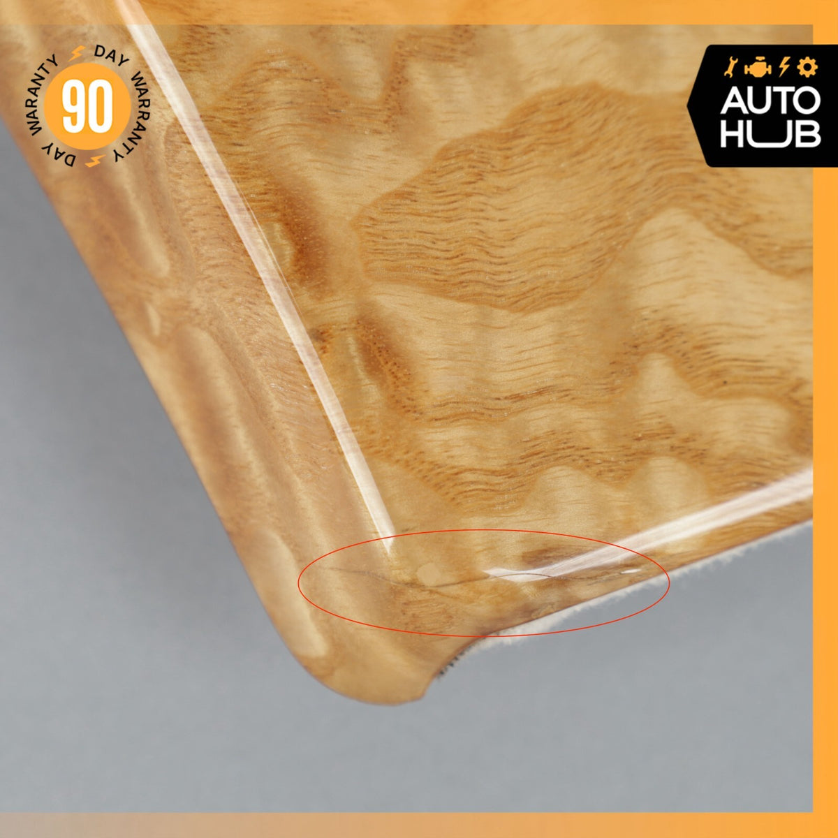 14-18 Bentley Flying Spur Sedan Front Right Side Door Panel Trim Panel Wood OEM - photo 7