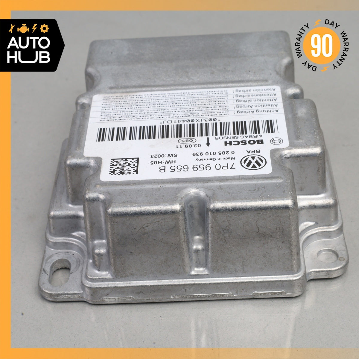 11-14 Porsche Cayenne 958 S Airbag Air Bag Sensor SRS Control Module OEM - photo 4
