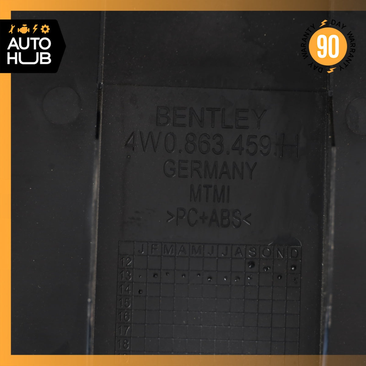 Bentley Flying Spur Gate Trunk Lock Cover Sill Scuff Panel Trim 4W0863459H OEM - photo 14