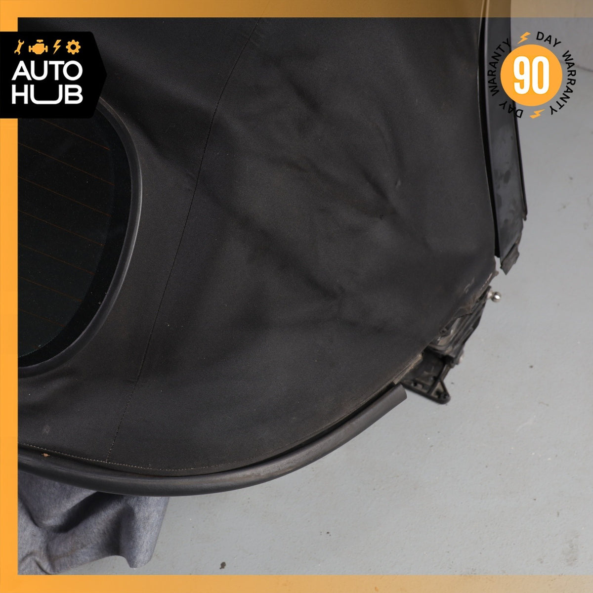 03-04 Porsche Boxster 986 Convertible Soft Top Roof Black OEM 61k - photo 3