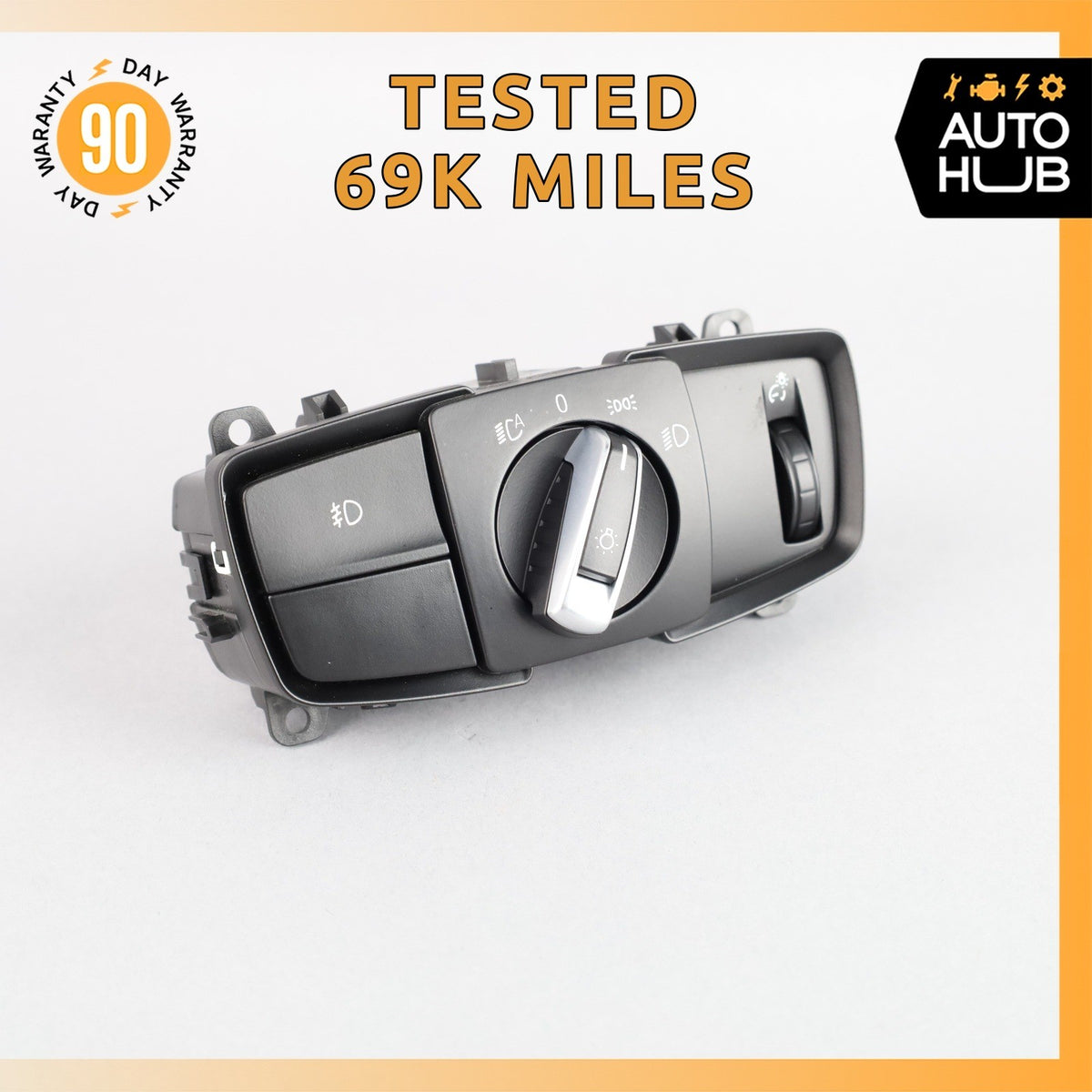 BMW F15 X5 Dash Headlight Head Light Control Switch 6824887 OEM 69k - photo 1