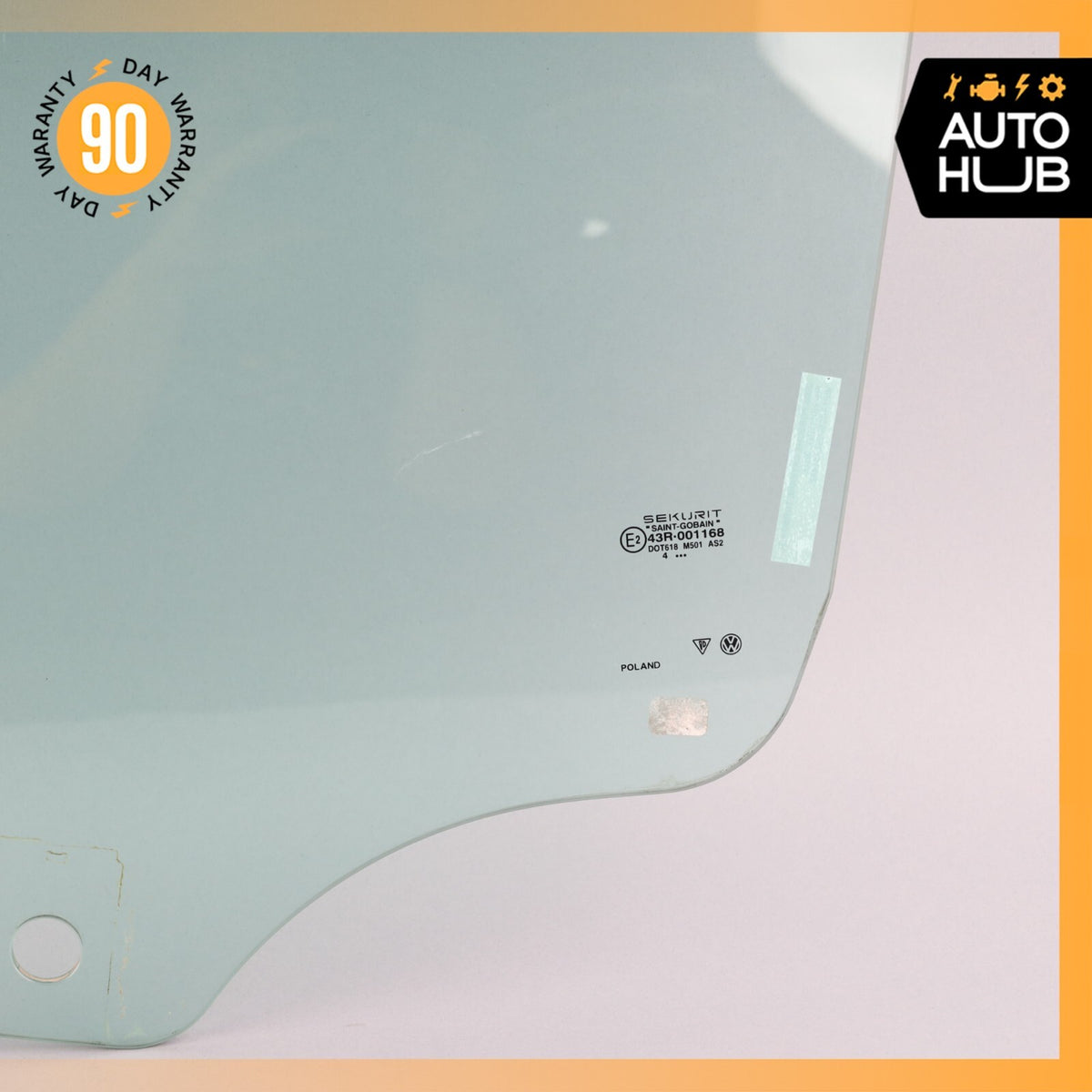 03-10 Porsche Cayenne 955 Turbo Front Left Side Door Window Glass OEM - photo 3