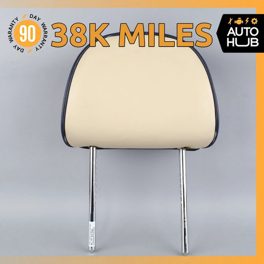 00-04 Aston Martin DB7 Front Left or Right Seat Headrest Beige / Blue OEM 38k - photo 1