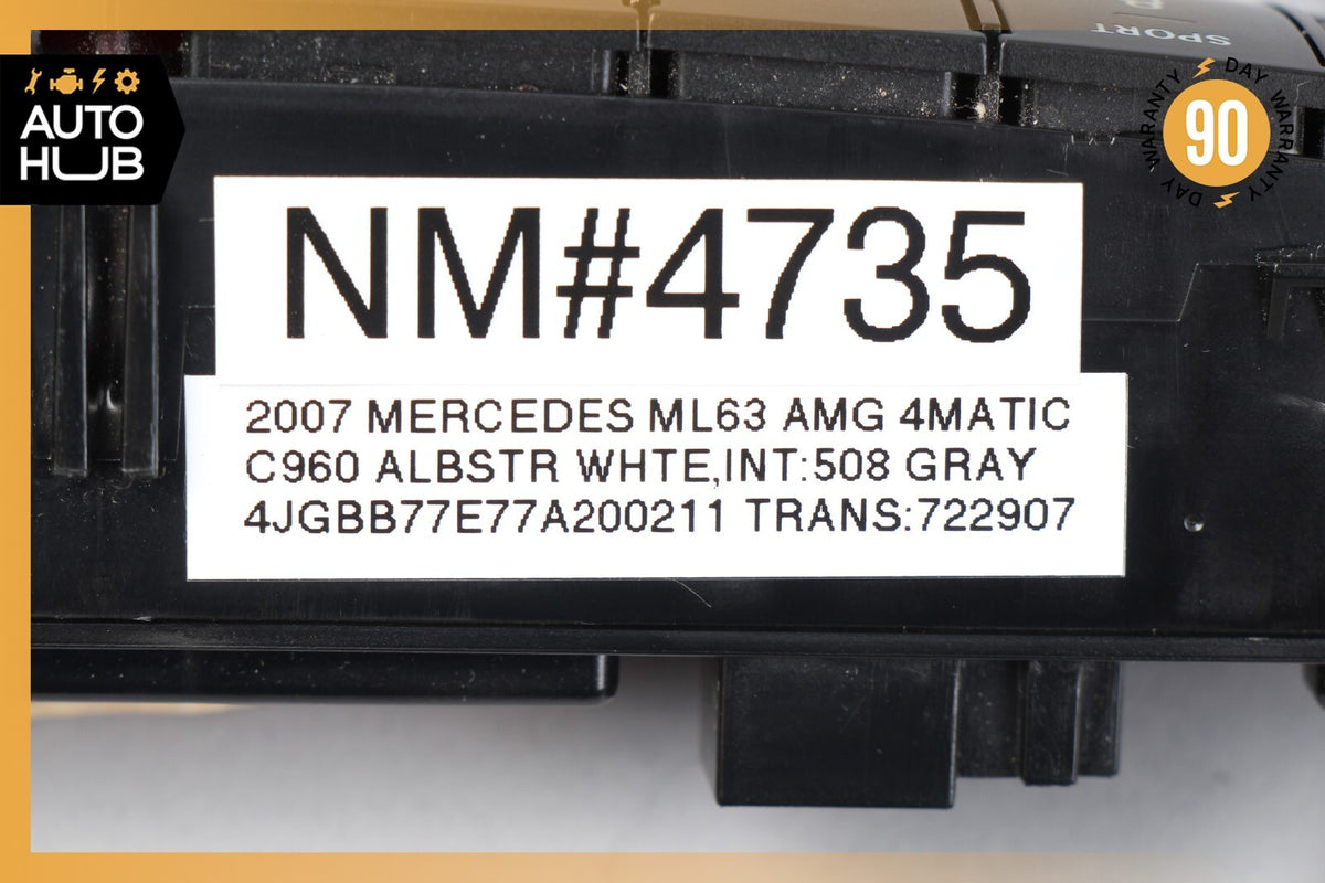 07-11 Mercedes W164 ML63 AMG Center Console Control Switch Panel 1648700358 OEM - photo 12
