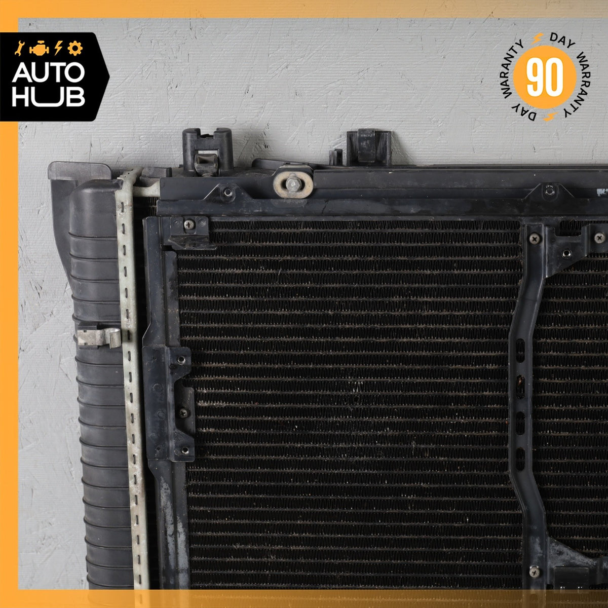 92-93 Mercedes W140 300SE Engine Water Cooling Radiator A/C Condenser Cooler OEM - photo 11