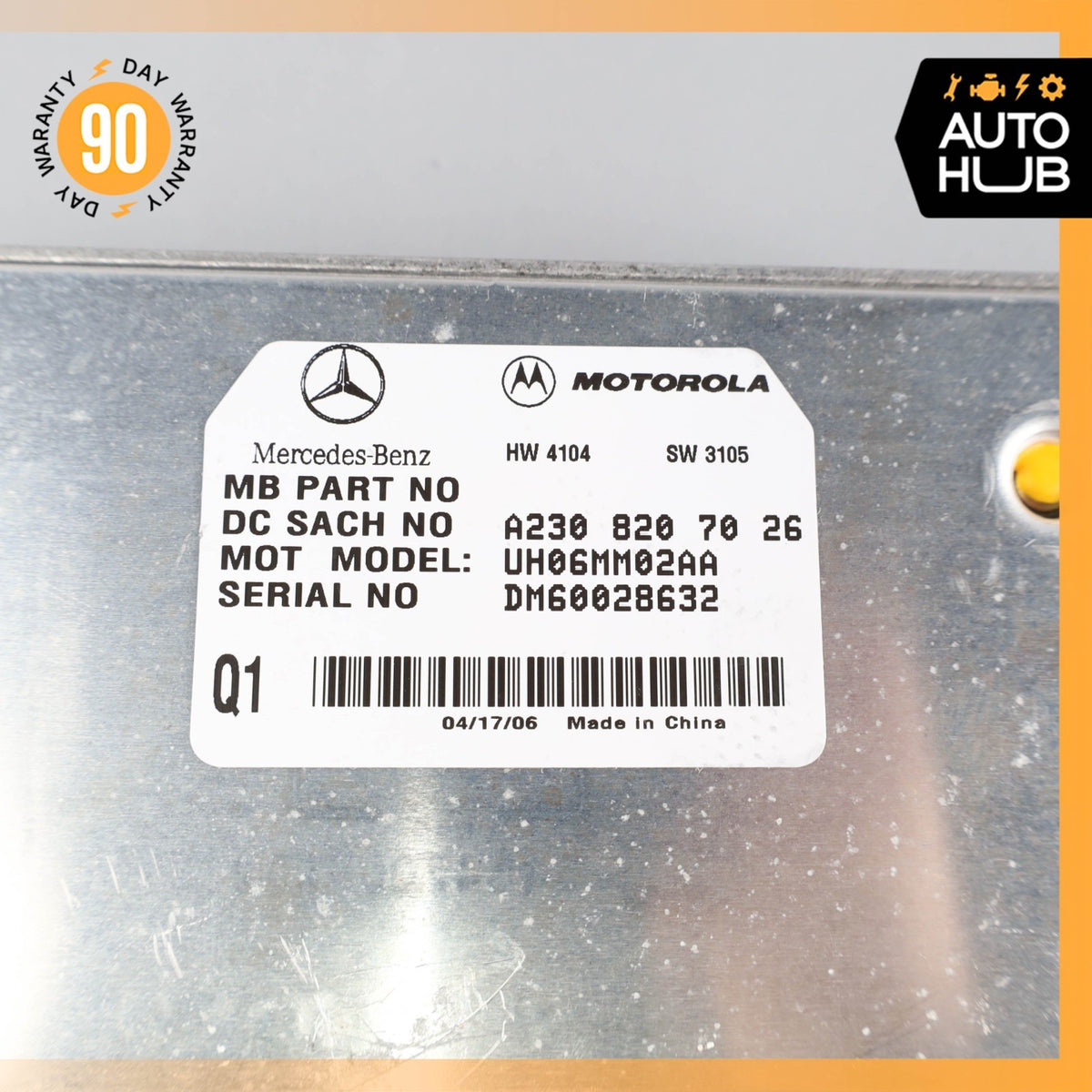 06-12 Mercedes R230 SL550 E350 Communication Control Module 2308207026 OEM - photo 8