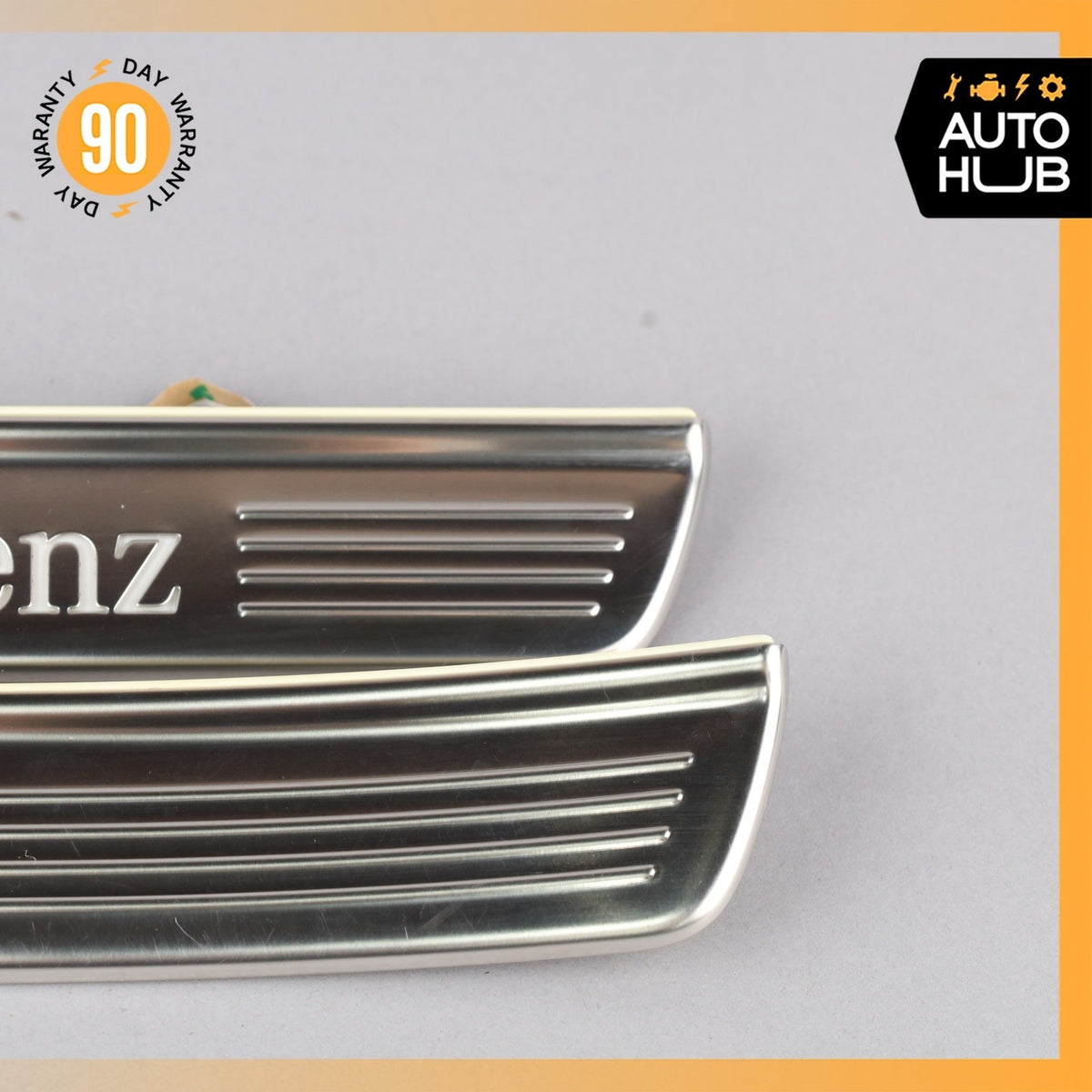 Mercedes W222 S450 S600 Front & Rear Illuminated Door Step Sill Panel Set OEM - photo 20