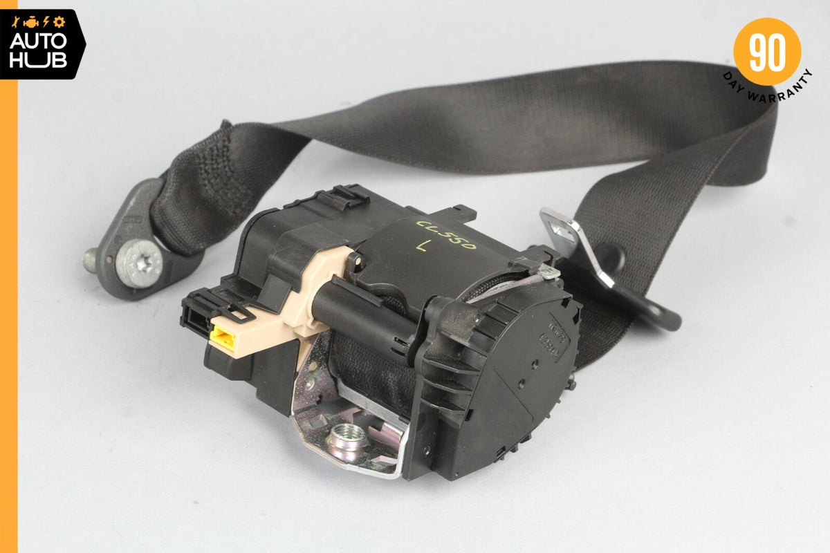 07-10 Mercedes W216 CL550 Front Left Driver Side Seat Belt Black 2168600585 OEM - photo 1