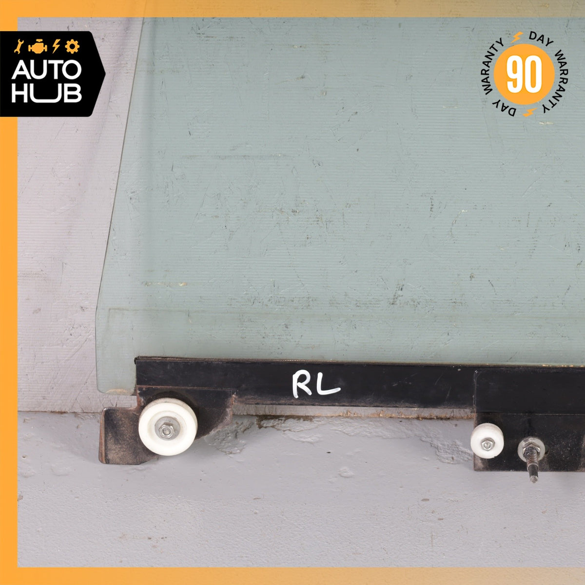 81-95 Bentley Brooklands / RR Silver Spirit Rear Left Side Door Window Glass OEM - photo 9