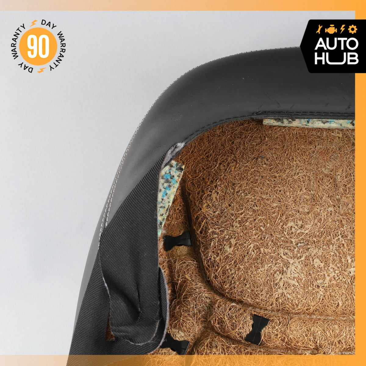09-12 Mercedes R230 SL550 Top Upper Seat Cushion Right Side Nappa Black OEM 37k - photo 9