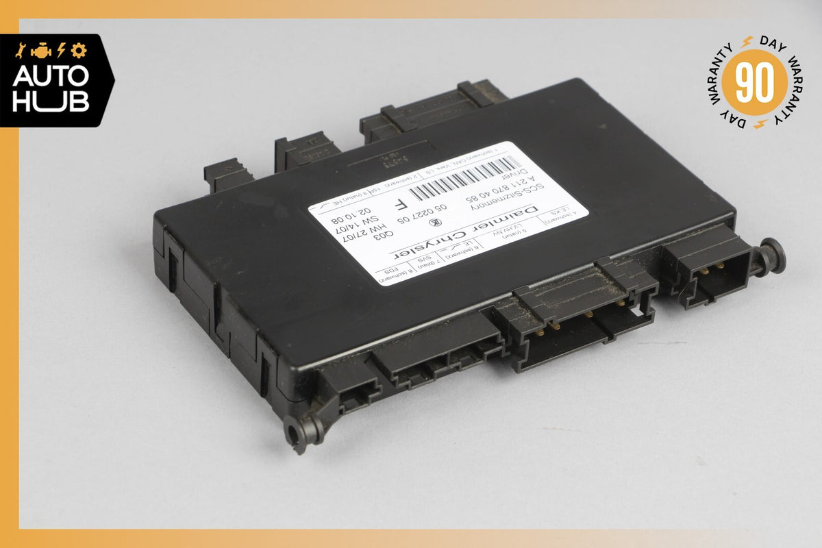 03-12 Mercedes W211 E350 CLS550 GL350 SLK350 Seat Control Module Left Side OEM - photo 1