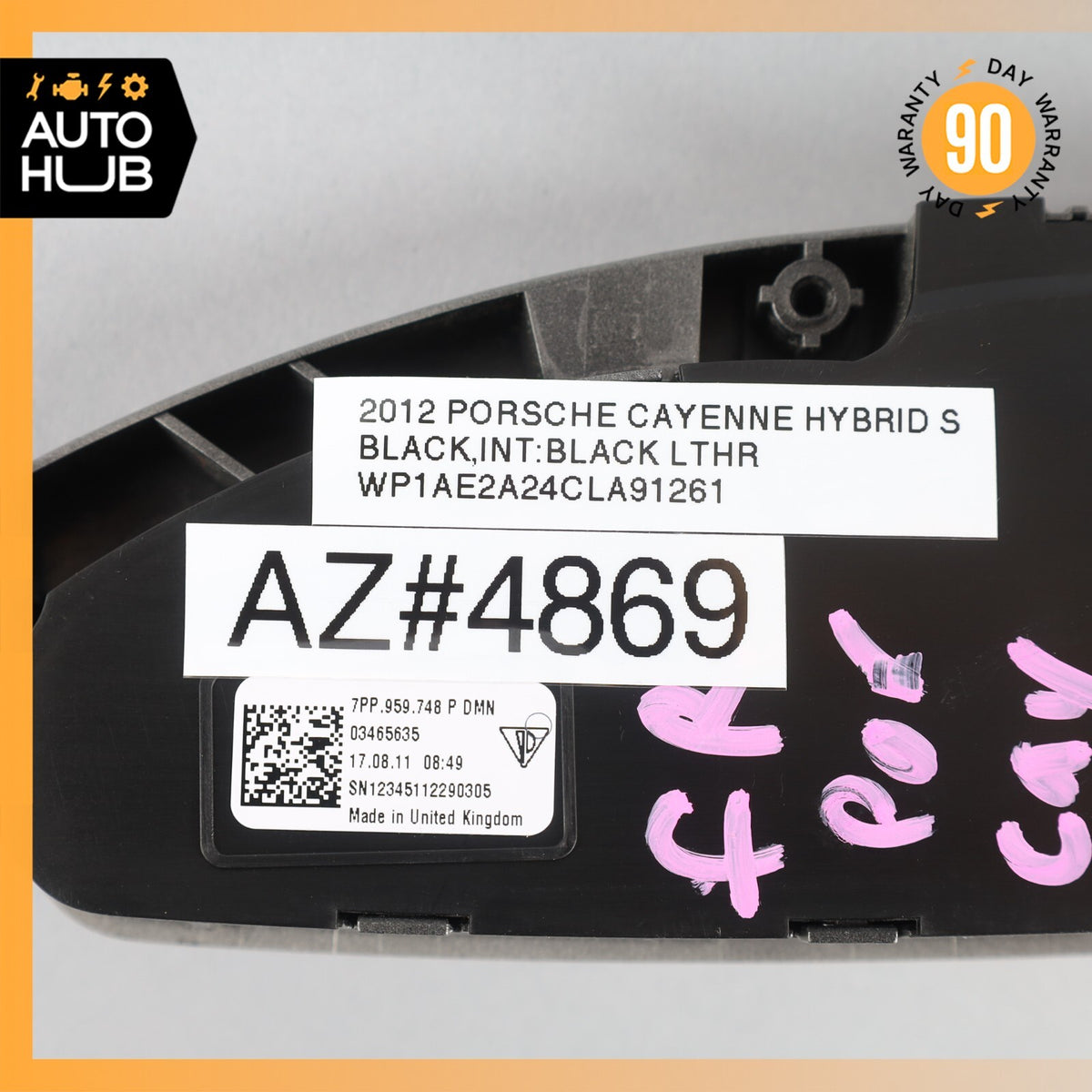 11-18 Porsche Cayenne 958 Hybrid S Front Right Side Seat Control Switch OEM - photo 15