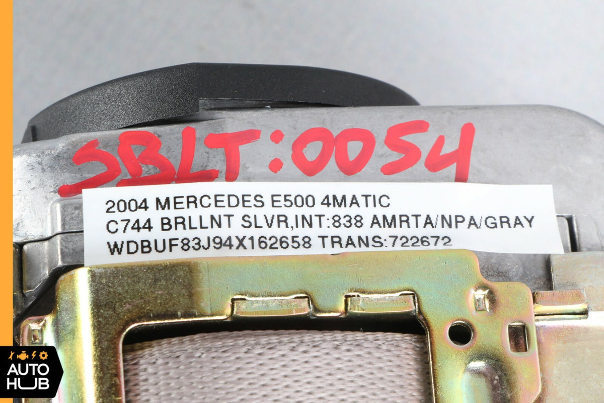 03-06 Mercedes W211 E500 E320 Seat Belt Front Right Passenger Side Gray OEM - photo 9