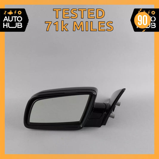 06-10 BMW E64 650i Left Driver Side Rear View Door Mirror Jet Black OEM 71k - photo 1
