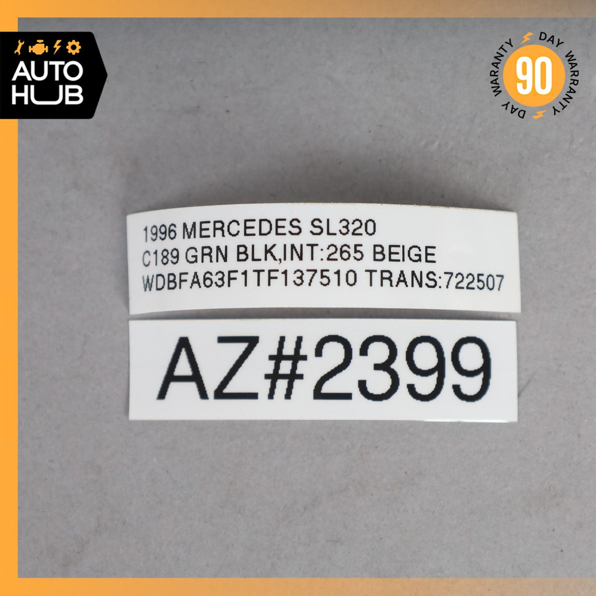 96-02 Mercedes R129 SL320 SL500 Front Left or Right Rocker Panel Trim Plug OEM - photo 10