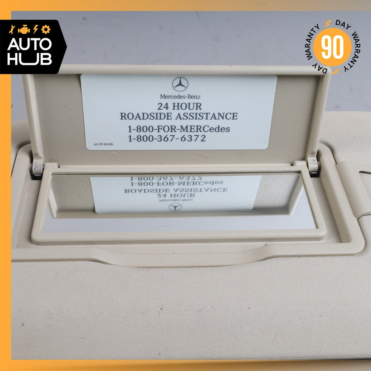 10-15 Mercedes X204 GLK250 GLK350 Left Side Sunvisor Sun Visor Beige OEM - photo 7