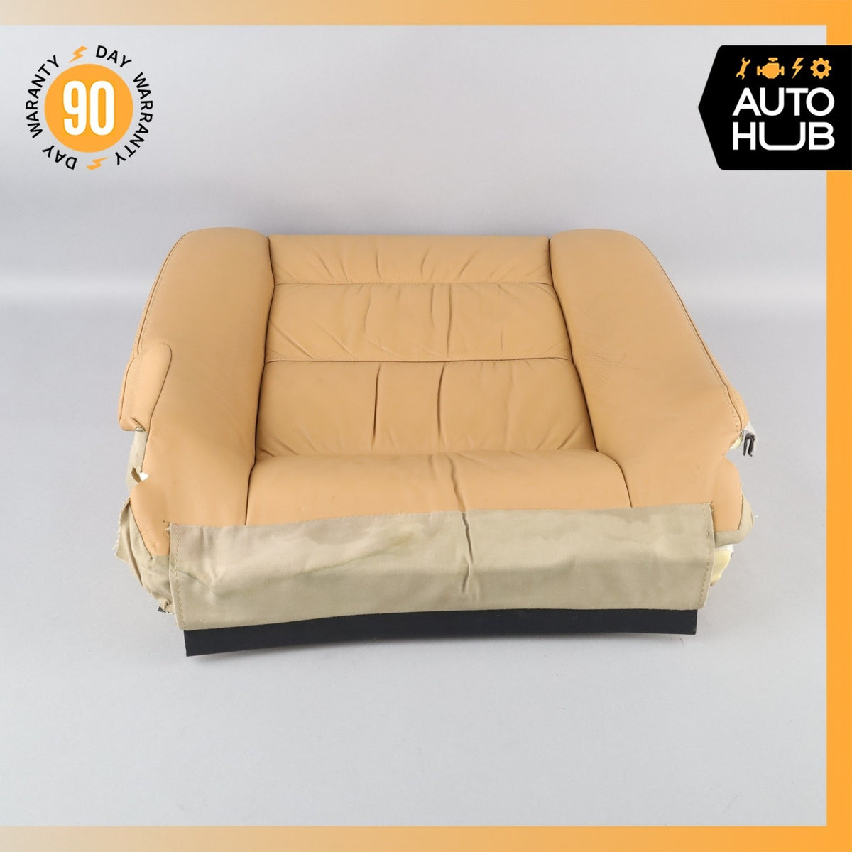 05-10 Porsche Cayenne 955 Front Right Side Seat Lower Cushion Leather Beige OEM - photo 16