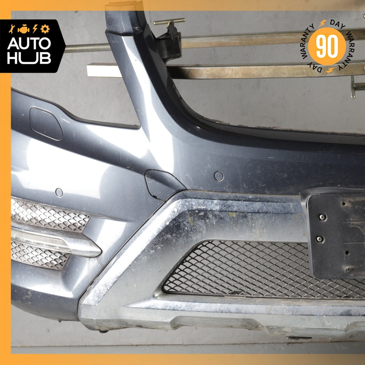 13-15 Mercedes X204 GLK250 GLK350 AMG Sport Front Bumper Cover Assembly Gray OEM - photo 5