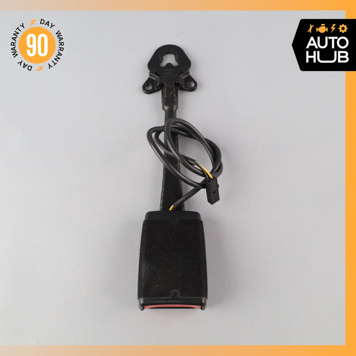 11-18 Porsche Cayenne 958 Front Left Driver Side Seat Belt Buckle Black OEM - photo 6