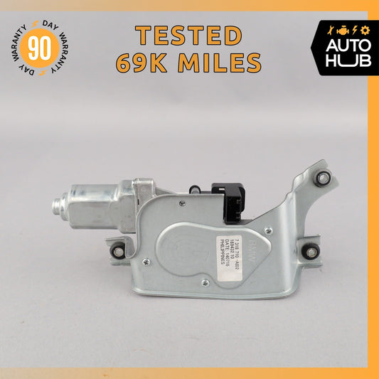 BMW F15 X5 Rear Window Wiper Washer Adjustment Motor 7318710 OEM 69k - photo 1