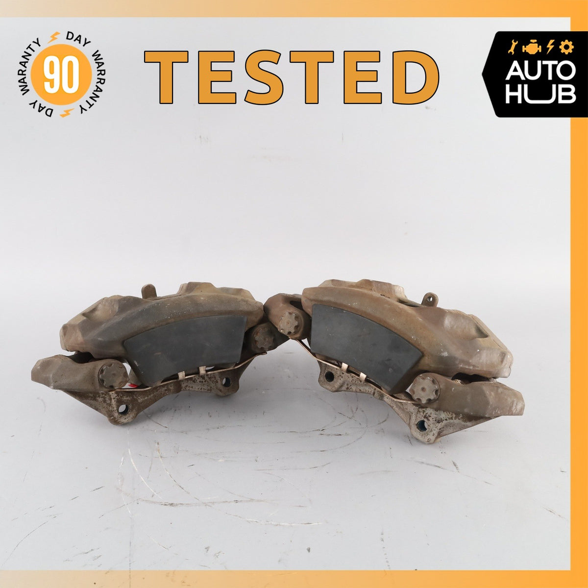 08-18 Mercedes W212 E350 CLS400 Front Brake Calipers Left and Right Set OEM - photo 1
