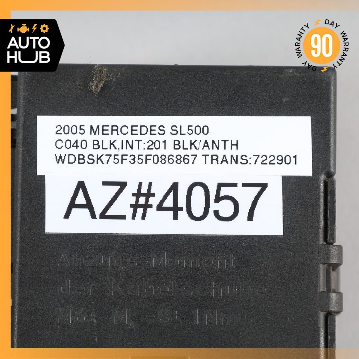 03-12 Mercedes R230 SL500 SL55 AMG Right Side Trunk Junction Box 2305450101 OEM - photo 8