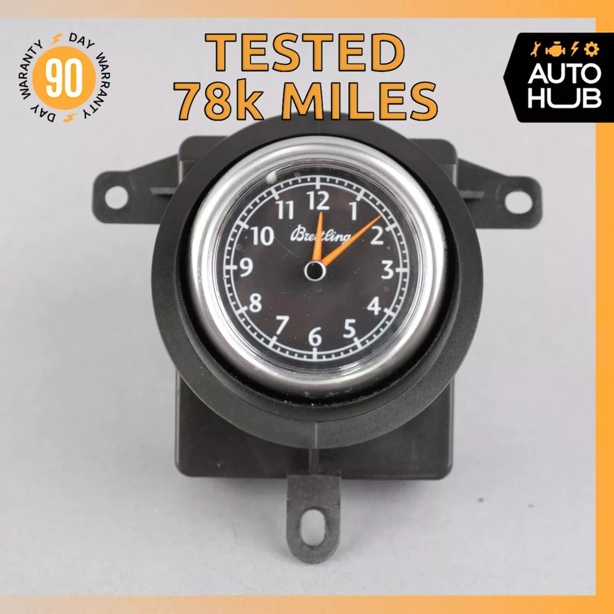 03-13 Bentley Continental Flying Spur GT Center Dashboard Analog Clock OEM 78k - photo 1
