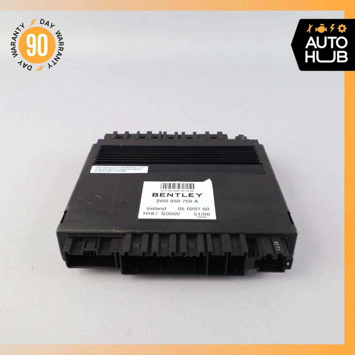 03-11 Bentley Continental GTC GT Front Right Side Seat Control Module OEM 60k - photo 6