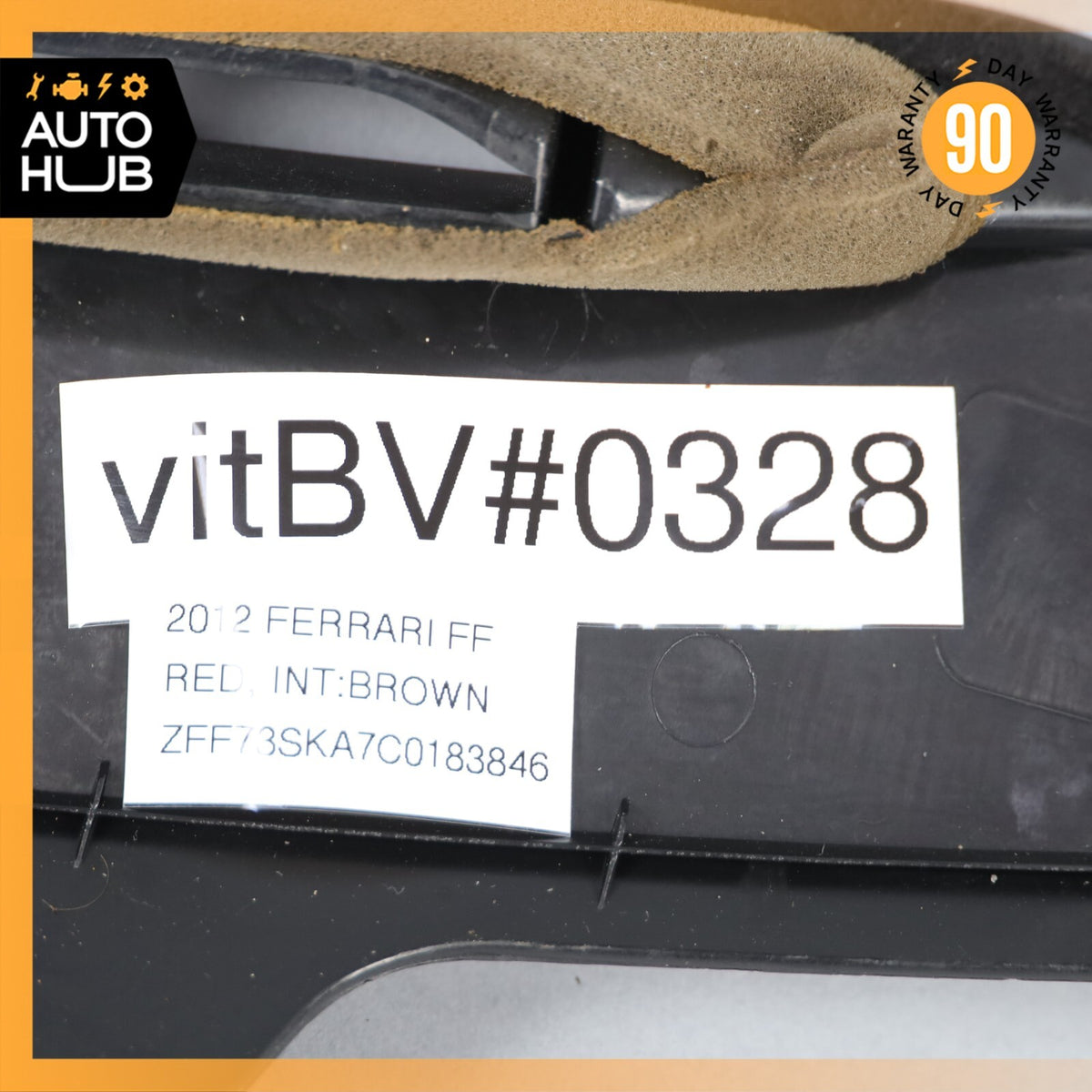 11-16 Ferrari FF F151 Under Windshield Air Vent Trim Black 81993400 OEM - photo 20