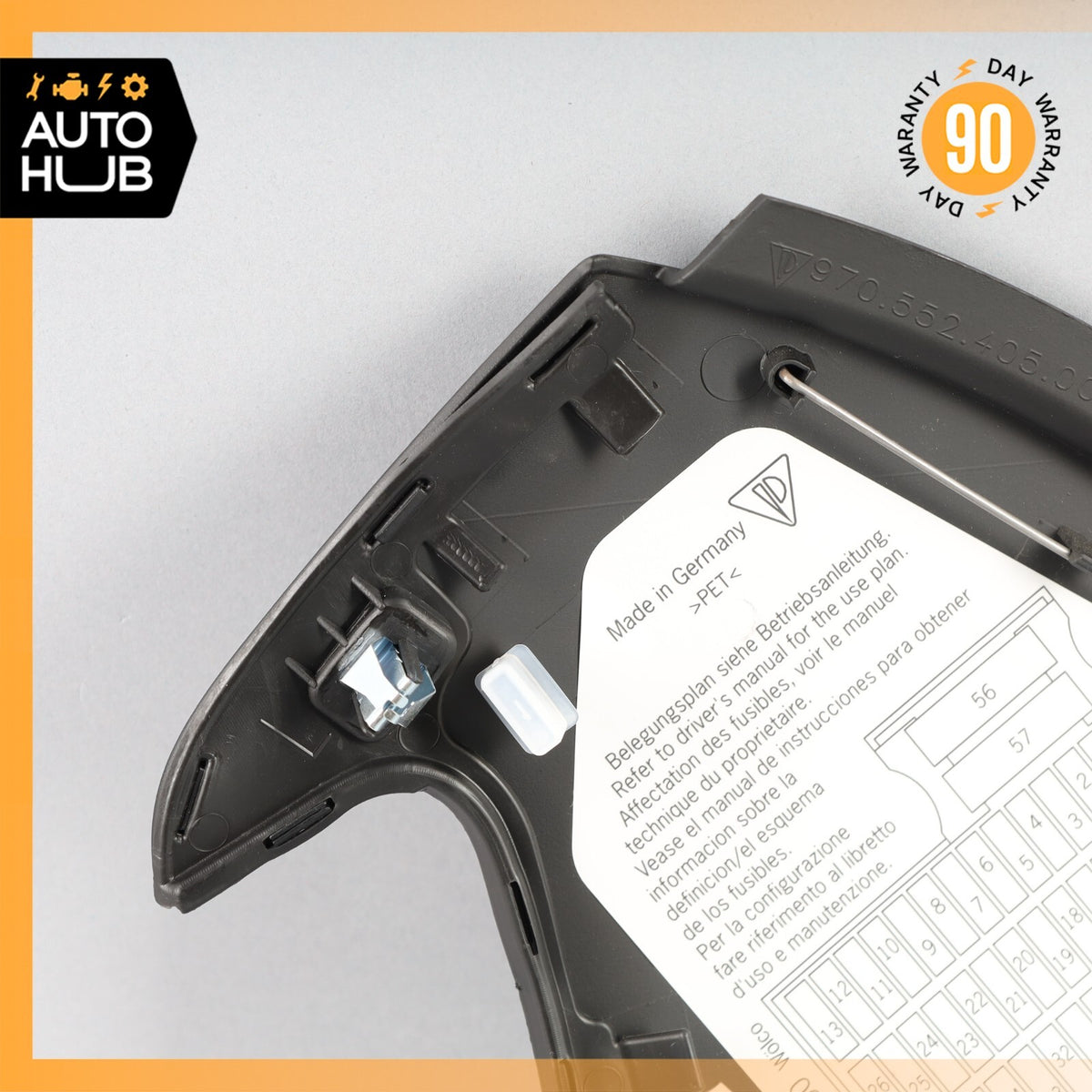 Porsche Panamera 970 S Hybrid Left Side Dashboard Trim Cover Panel Black OEM - photo 7