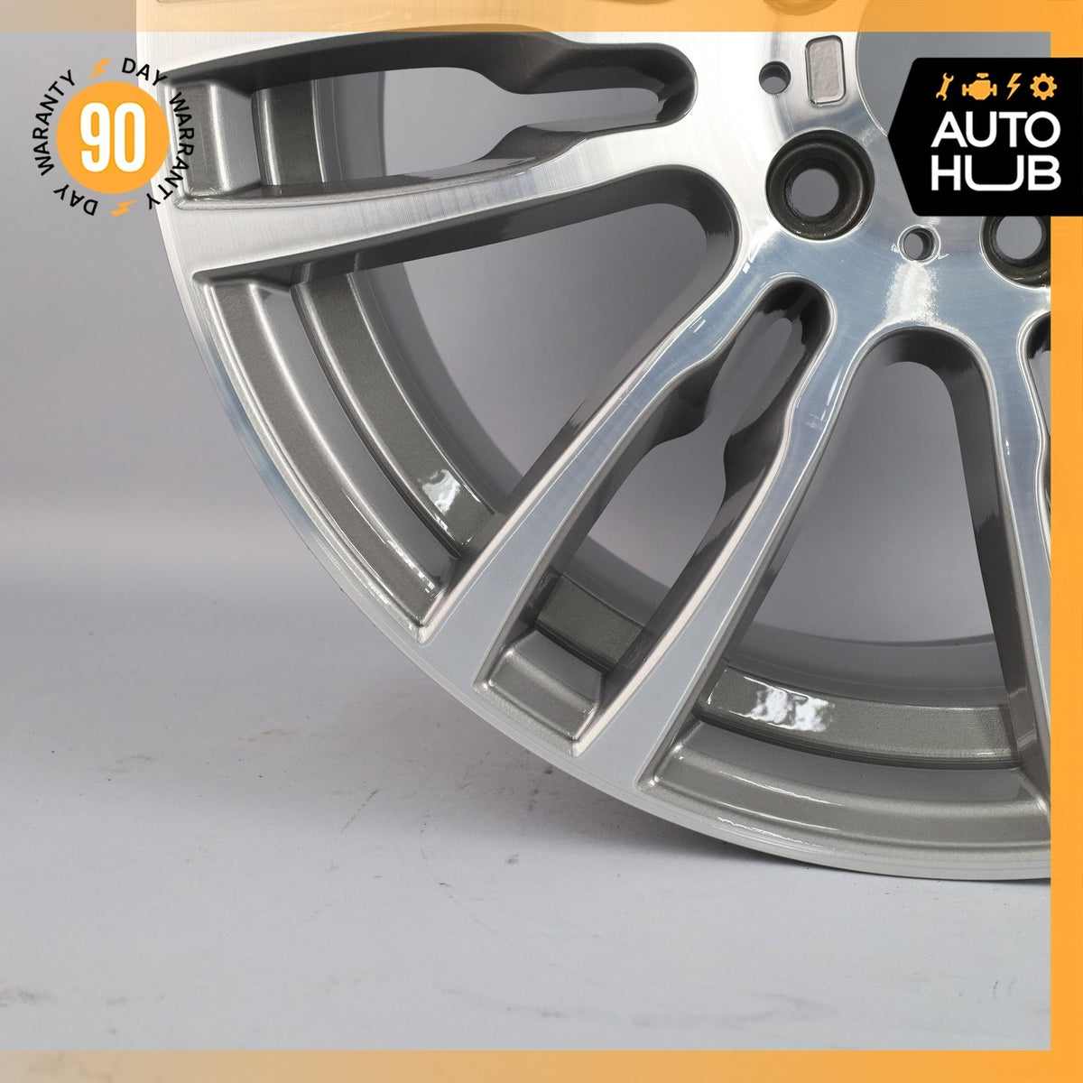 BMW F30 330e 335i 8.5 x 19 19" Style 403 Rear Wheel Rim Polished Gray OEM - photo 5