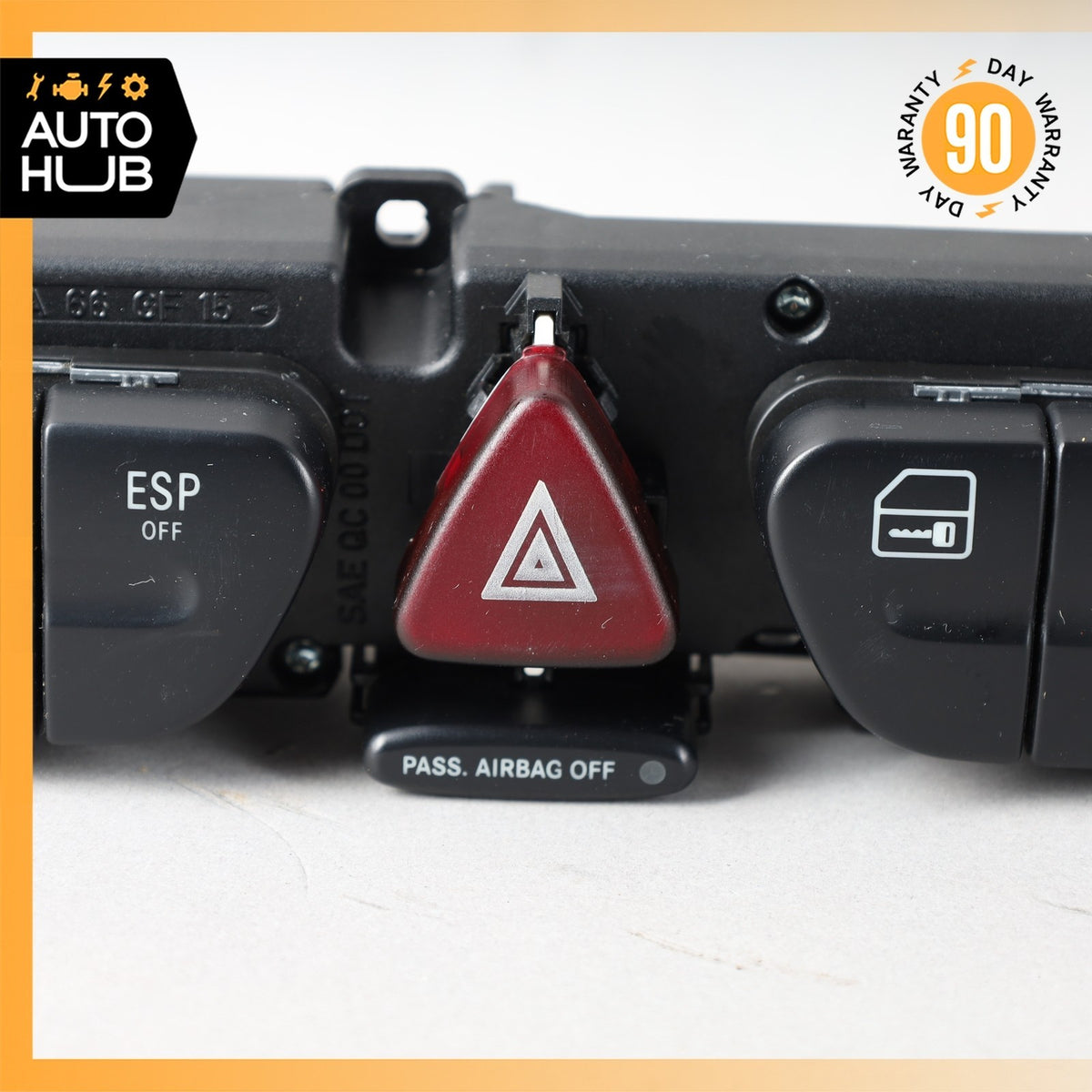 01-04 Mercedes W203 C230 CLK320 Dash Hazard Door Lock ESP Control Switch OEM - photo 3