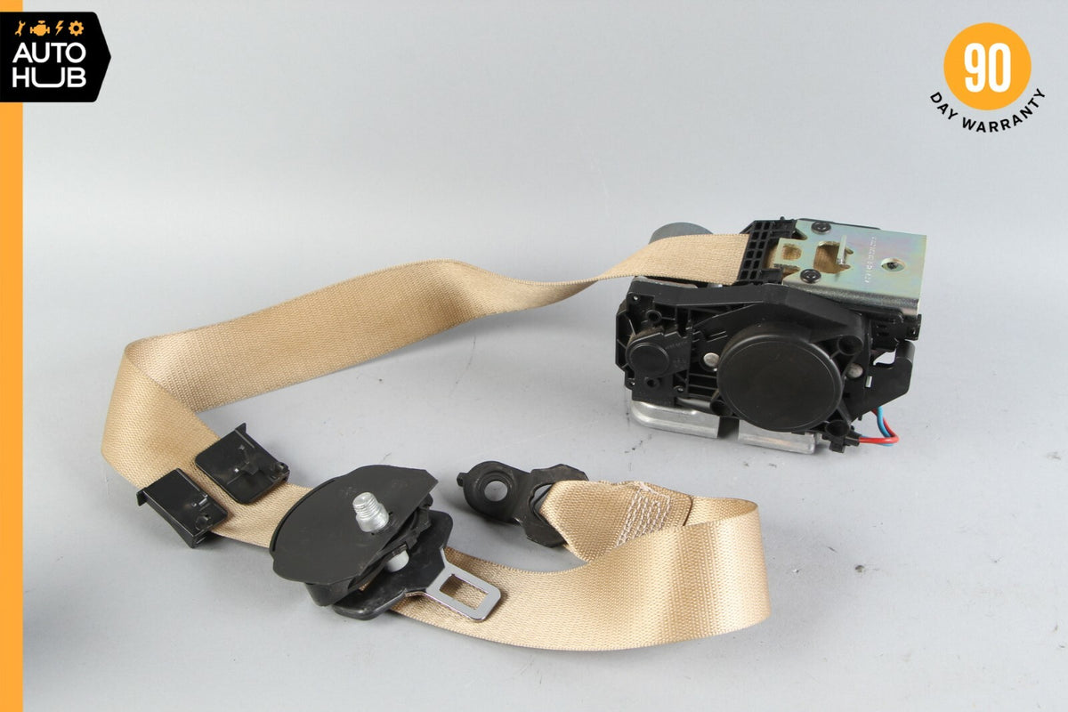 07-09 Mercedes W211 E350 CLS550 Front Right Passenger Side Seat Belt Beige OEM - photo 1