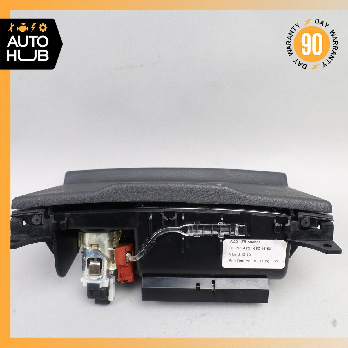 07-09 Mercedes W221 S550 S63 AMG Ash Tray Ashtray Lighter Trim Black OEM - photo 5