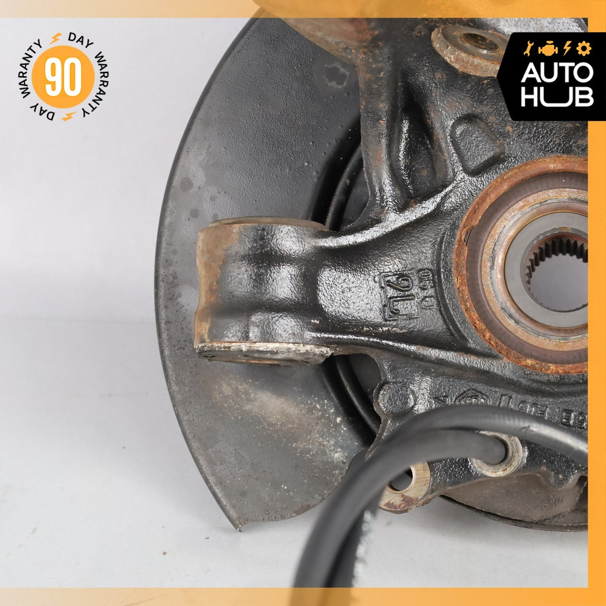 Porsche Cayenne 955 Turbo S Rear Left Side Spindle Knuckle Hub w/ Shield OEM - photo 10