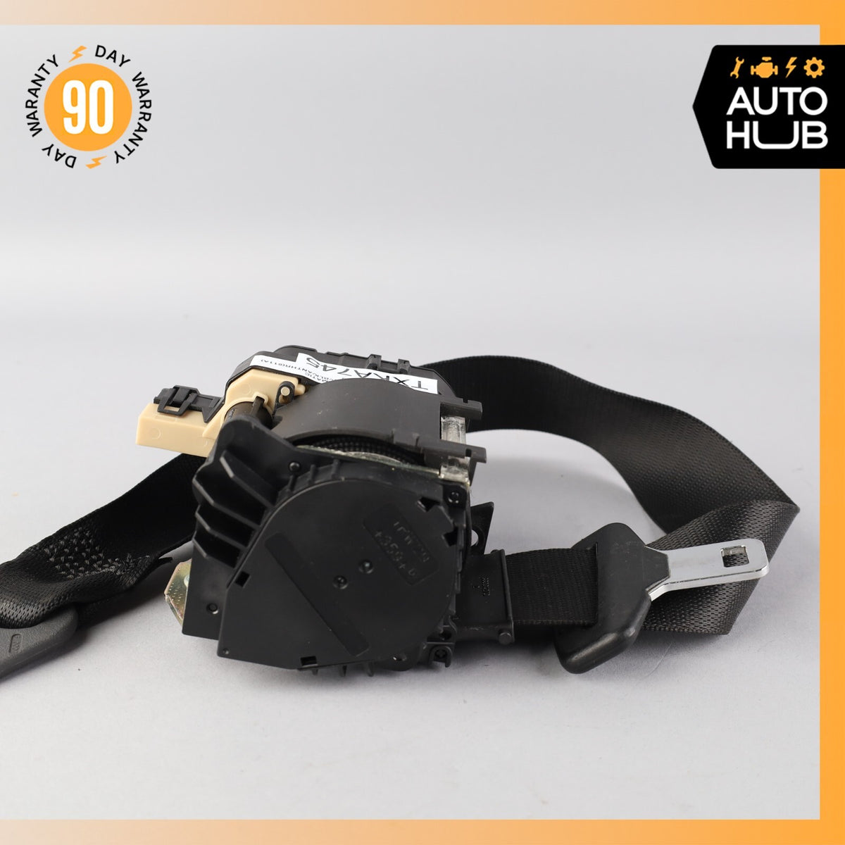 11-14 Mercedes W216 CL550 CL63 AMG Front Left Driver Side Seat Belt Black OEM - photo 7